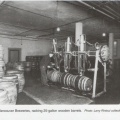 Racking beer barrels, circa 1935.